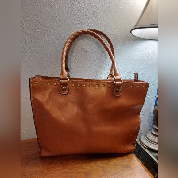 Patricia Nash Brown Leather Hand Bag - Picture 1 of 10